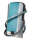 Dolce & Gabbana Bandoulière en Cuir Bleu avec Fente pour Cartes et Poche Téléphone