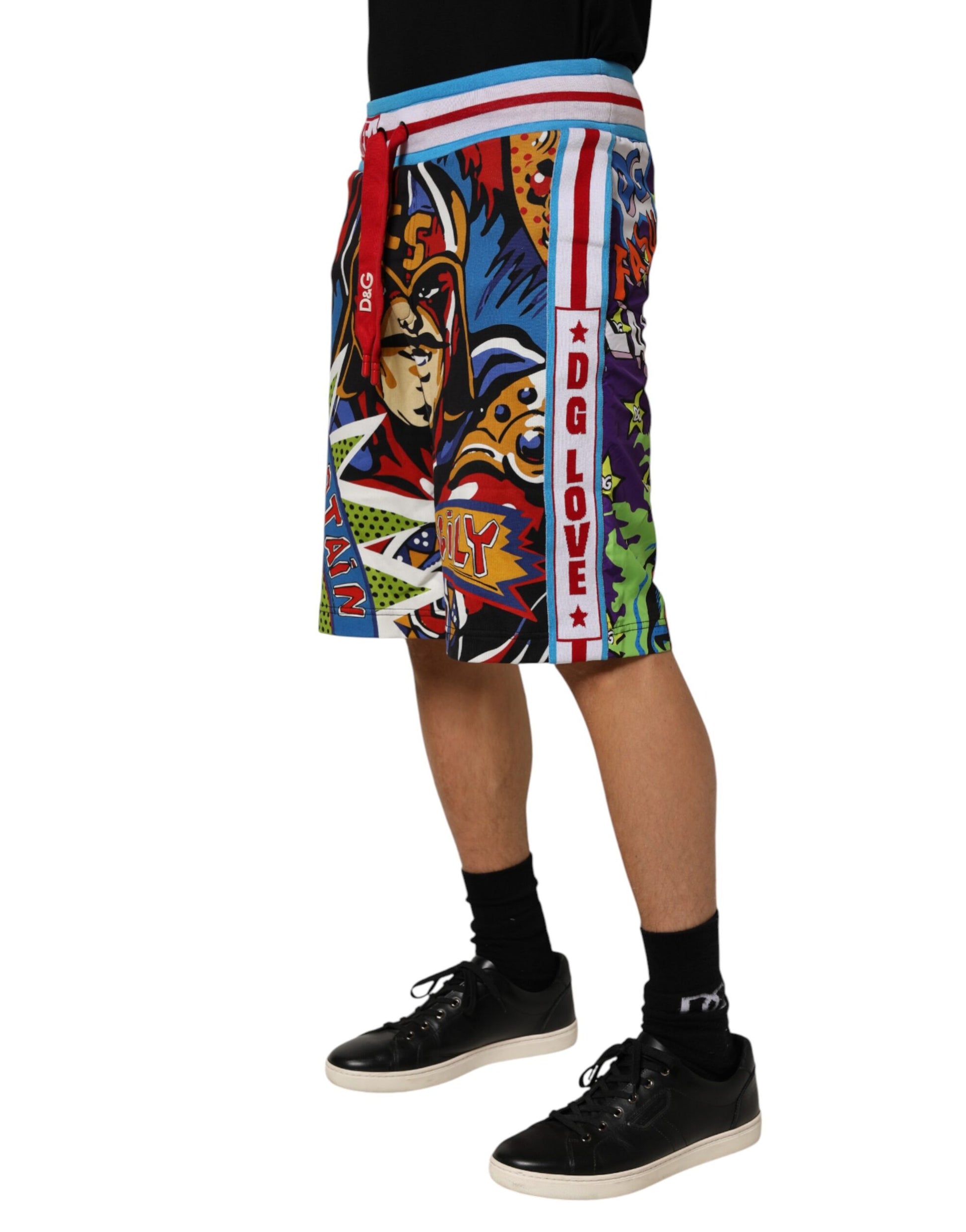 Shorts Bermuda Homme Dolce & Gabbana Multicolor Captain Sicily