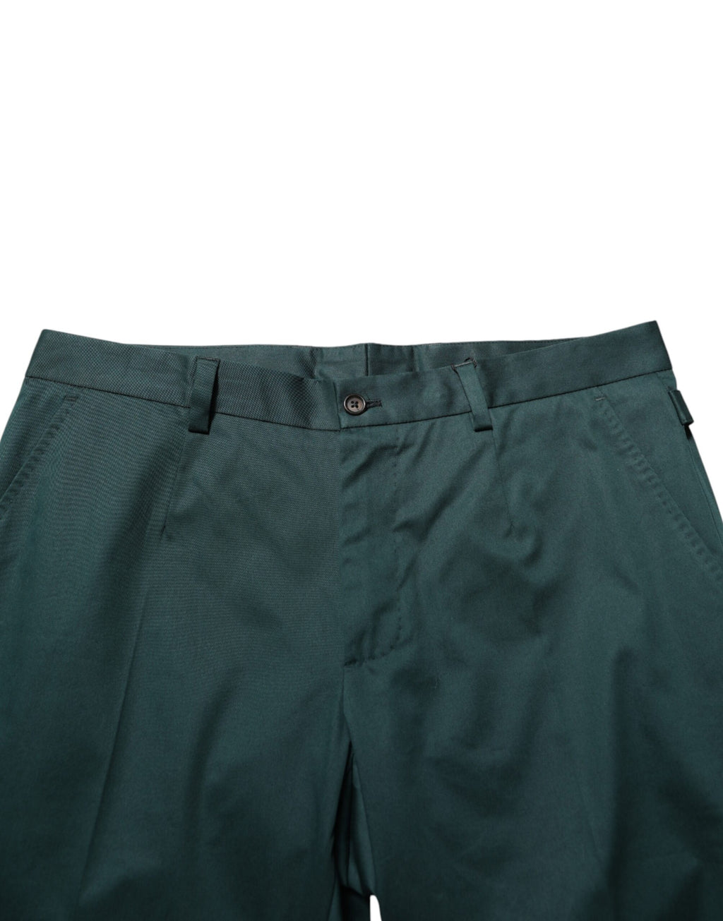 Pantalon de costume Dolce & Gabbana vert en coton pour homme