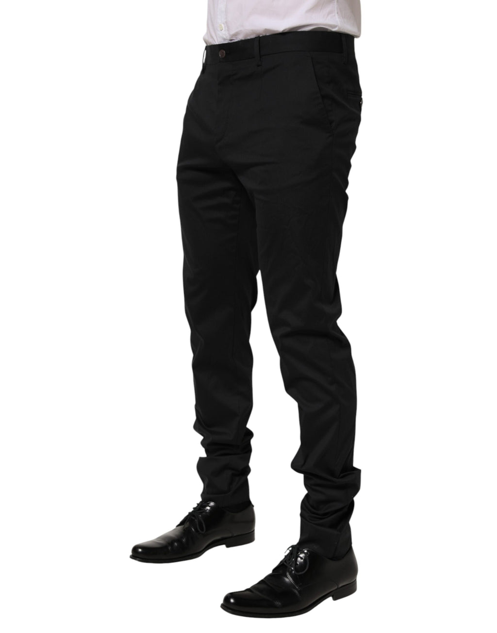 Pantalon de costume noir en coton pour homme Dolce & Gabbana