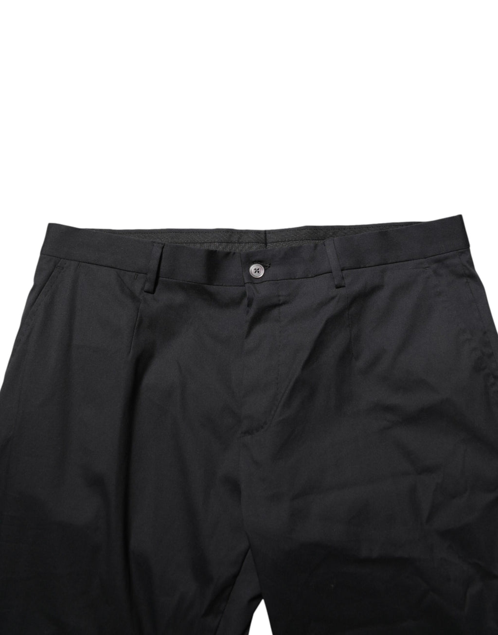Pantalon de costume noir en coton pour homme Dolce & Gabbana