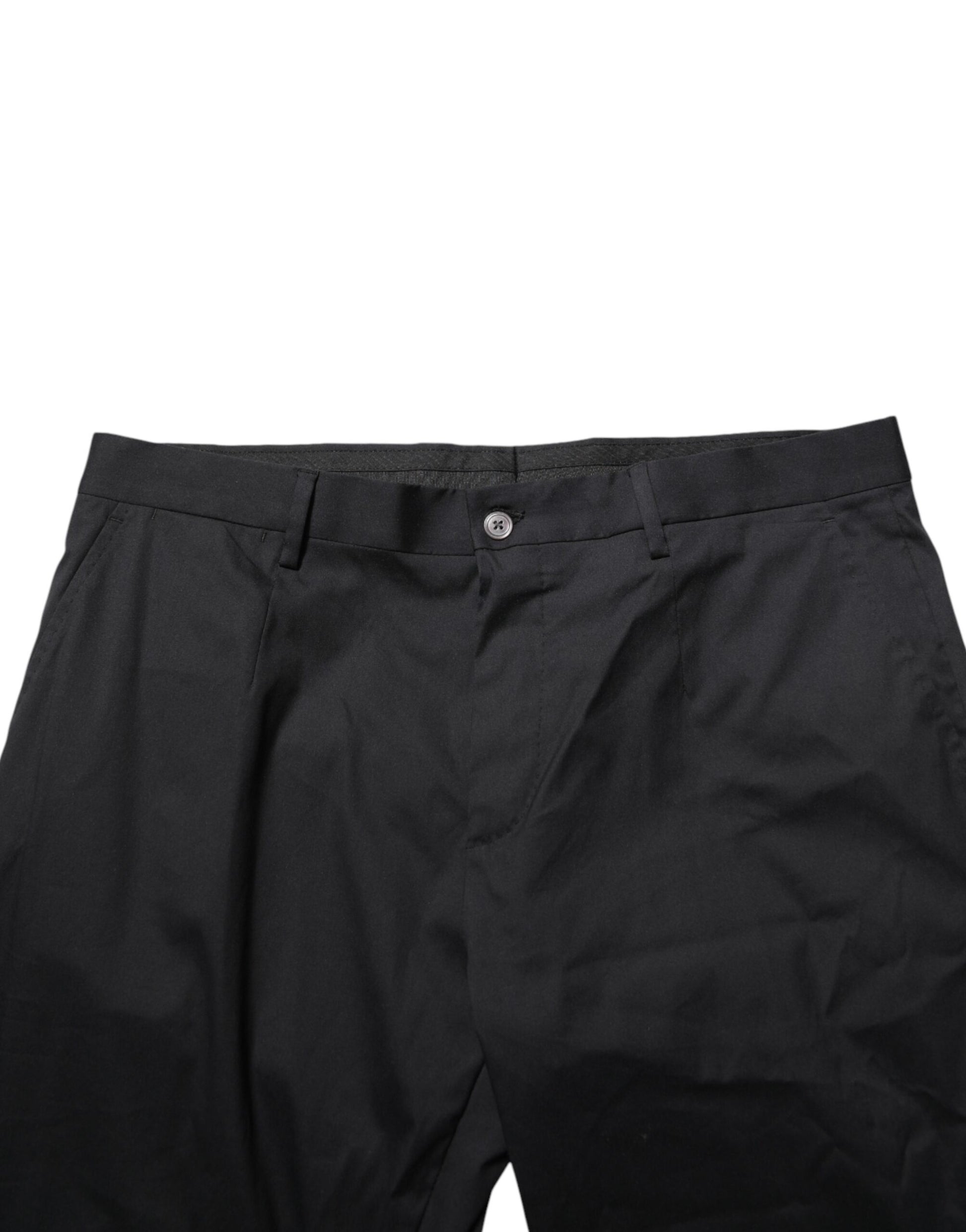 Pantalon de costume noir en coton pour homme Dolce & Gabbana