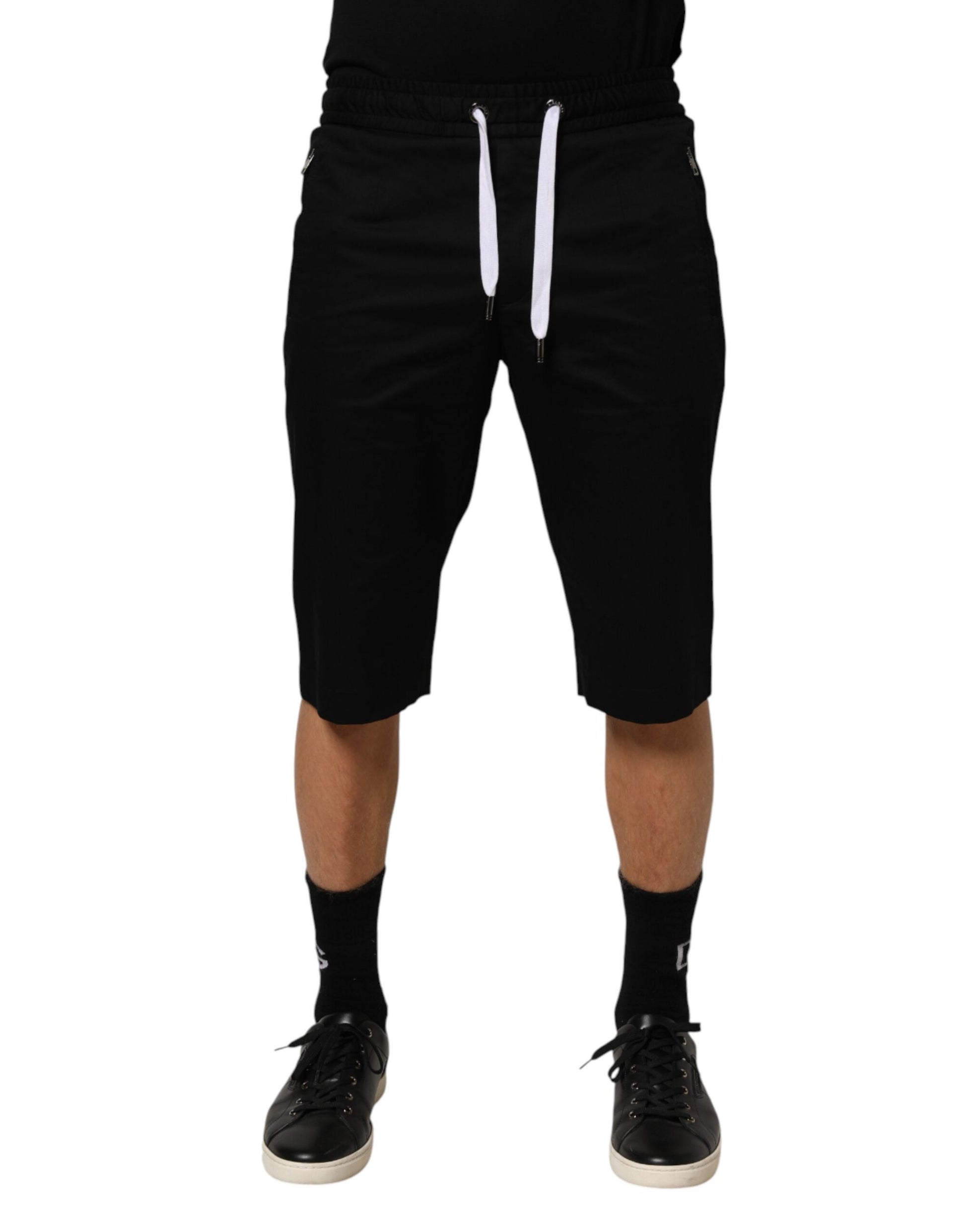Shorts Bermuda homme Dolce & Gabbana en coton stretch noir
