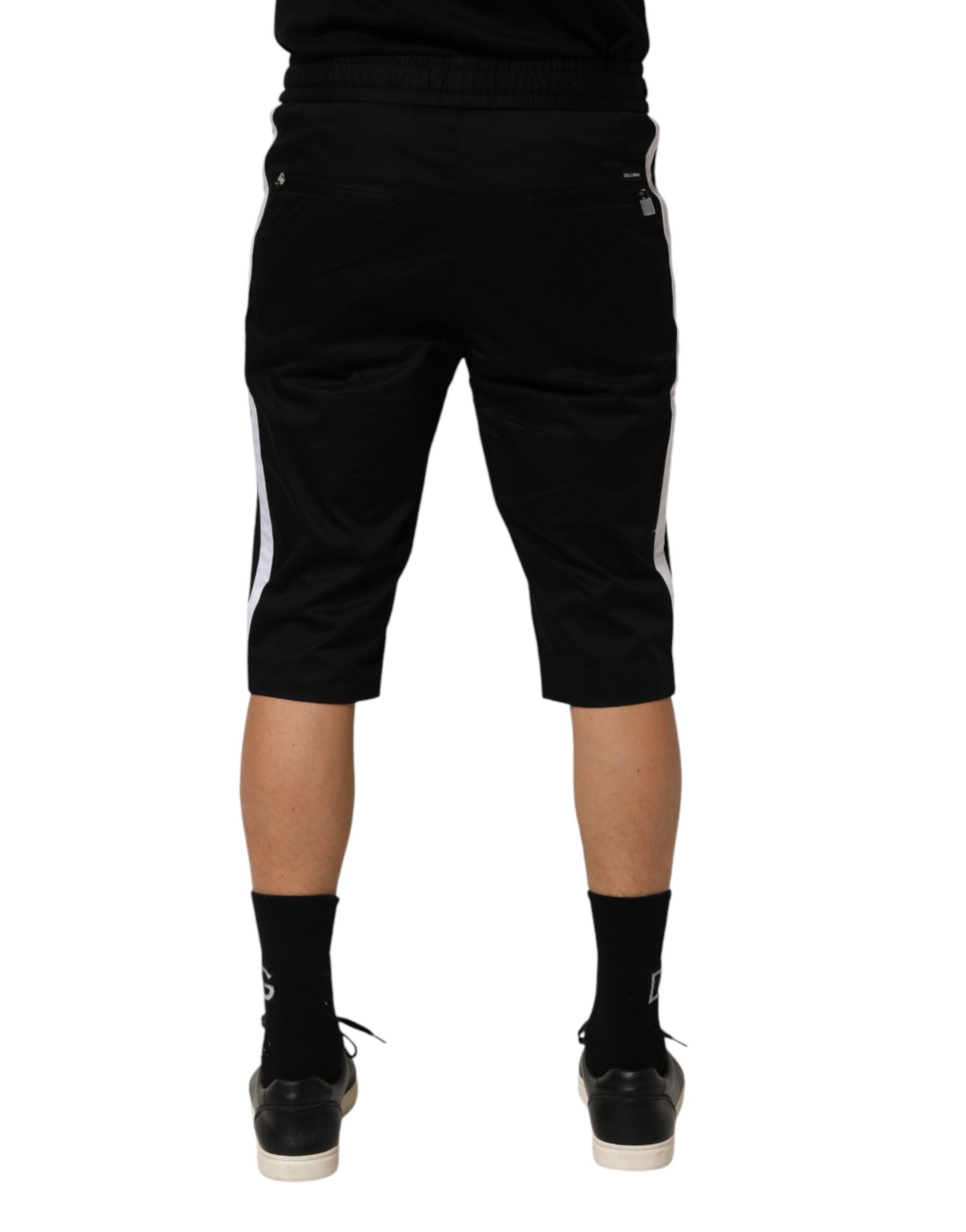 Shorts Bermuda homme Dolce & Gabbana en coton stretch noir