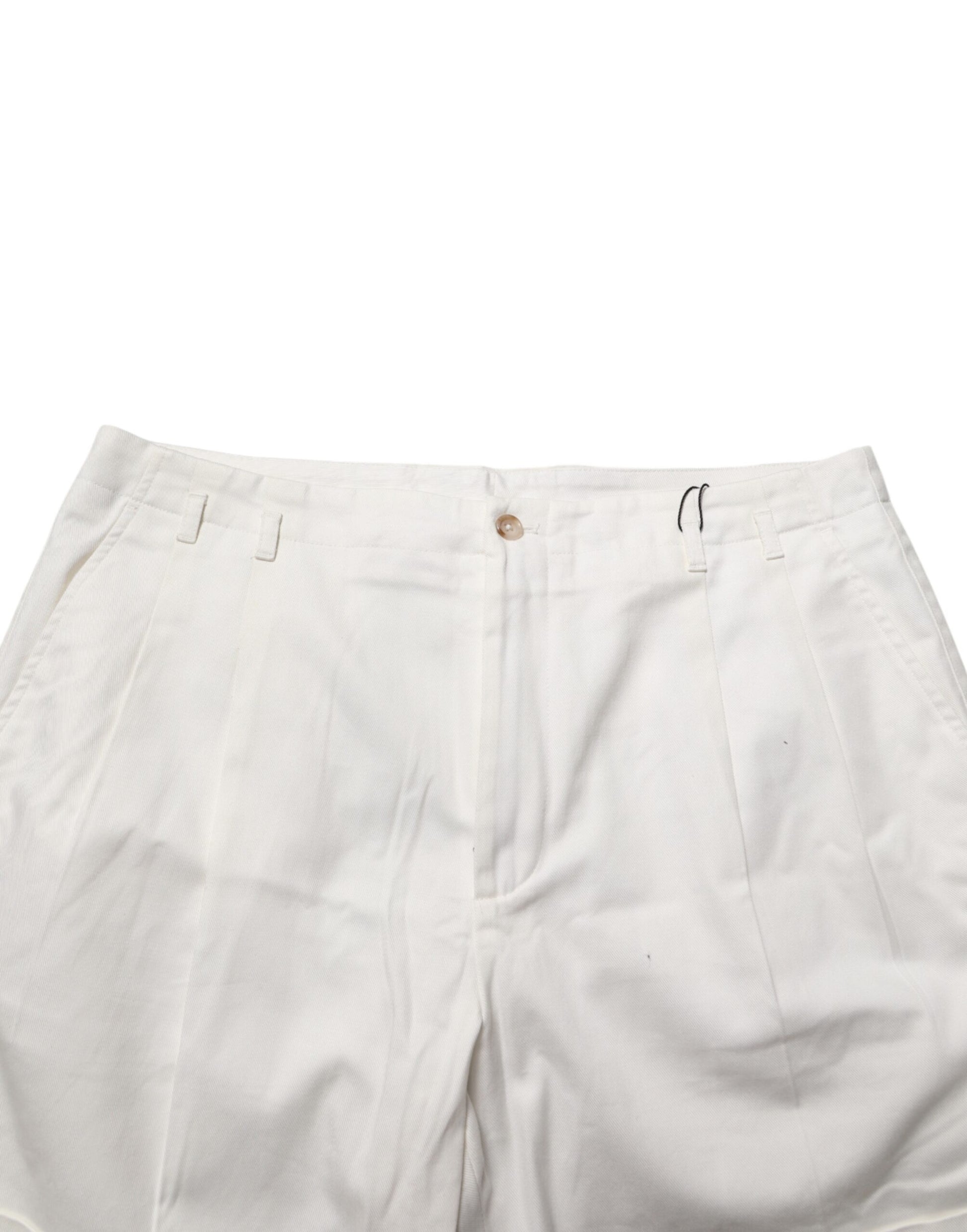 Shorts bermuda Dolce & Gabbana en coton blanc taille mi-haute pour homme