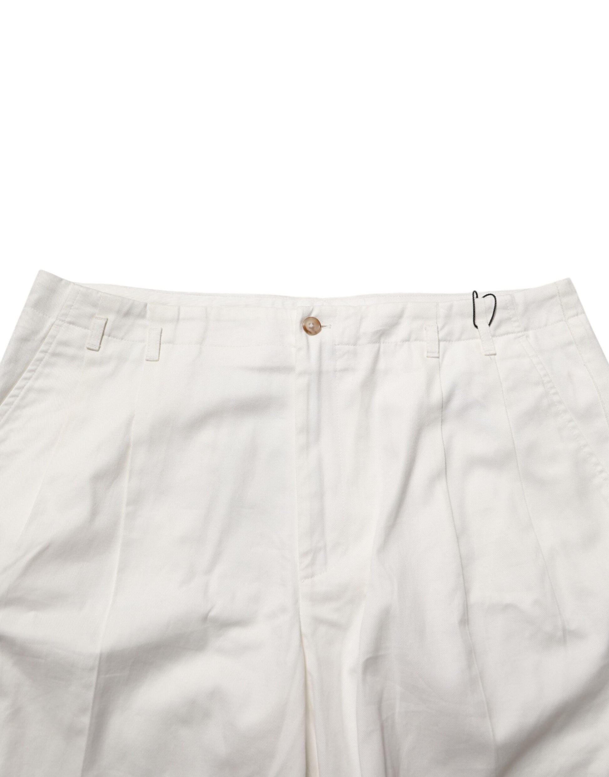 Shorts bermuda Dolce & Gabbana en coton blanc taille mi-haute pour homme