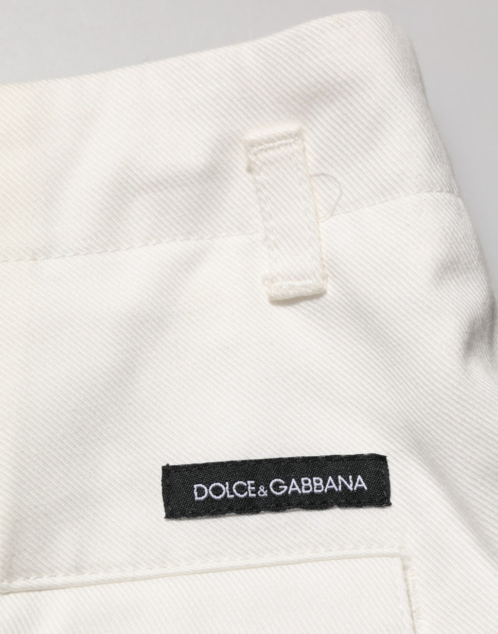 Shorts bermuda Dolce & Gabbana en coton blanc taille mi-haute pour homme