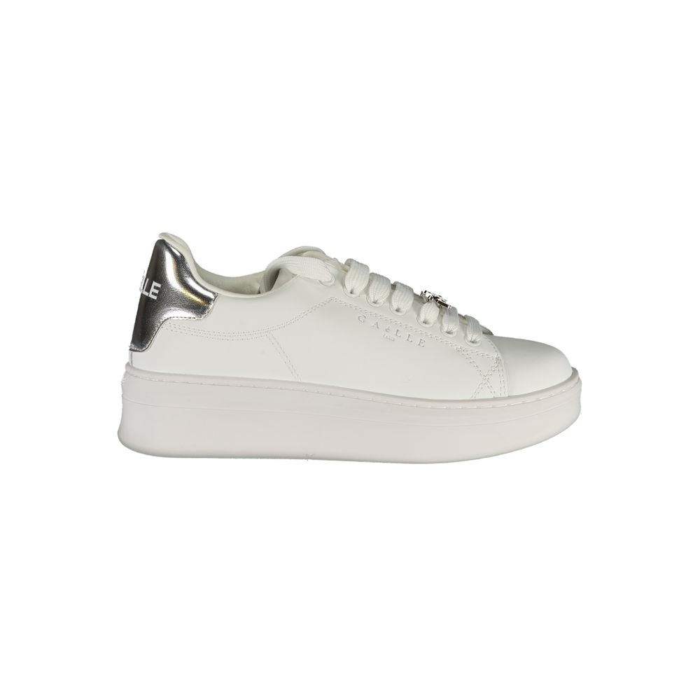 Baskets Gaelle Paris Bianco Poliuretano Femme