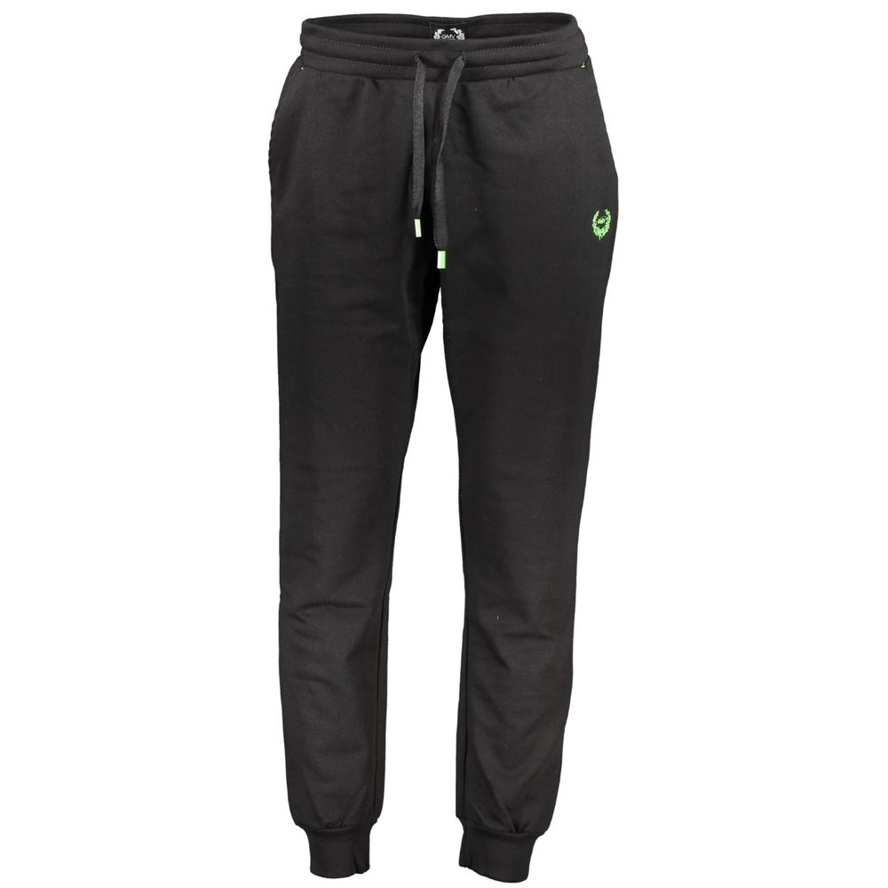 Pantalon de survêtement homme en coton noir Gianmarco Venturi