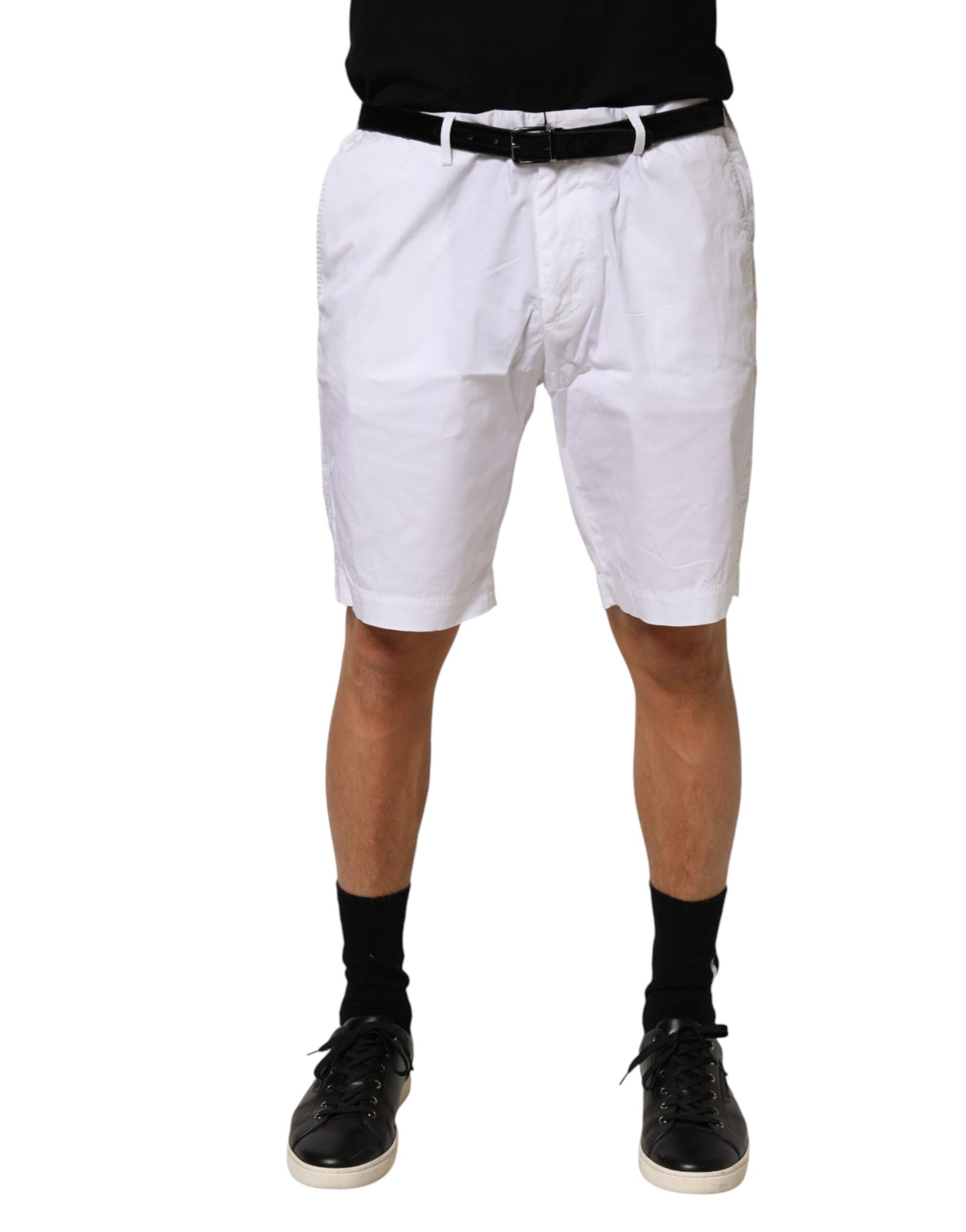 Short Homme Dolce & Gabbana en Coton Stretch Blanc