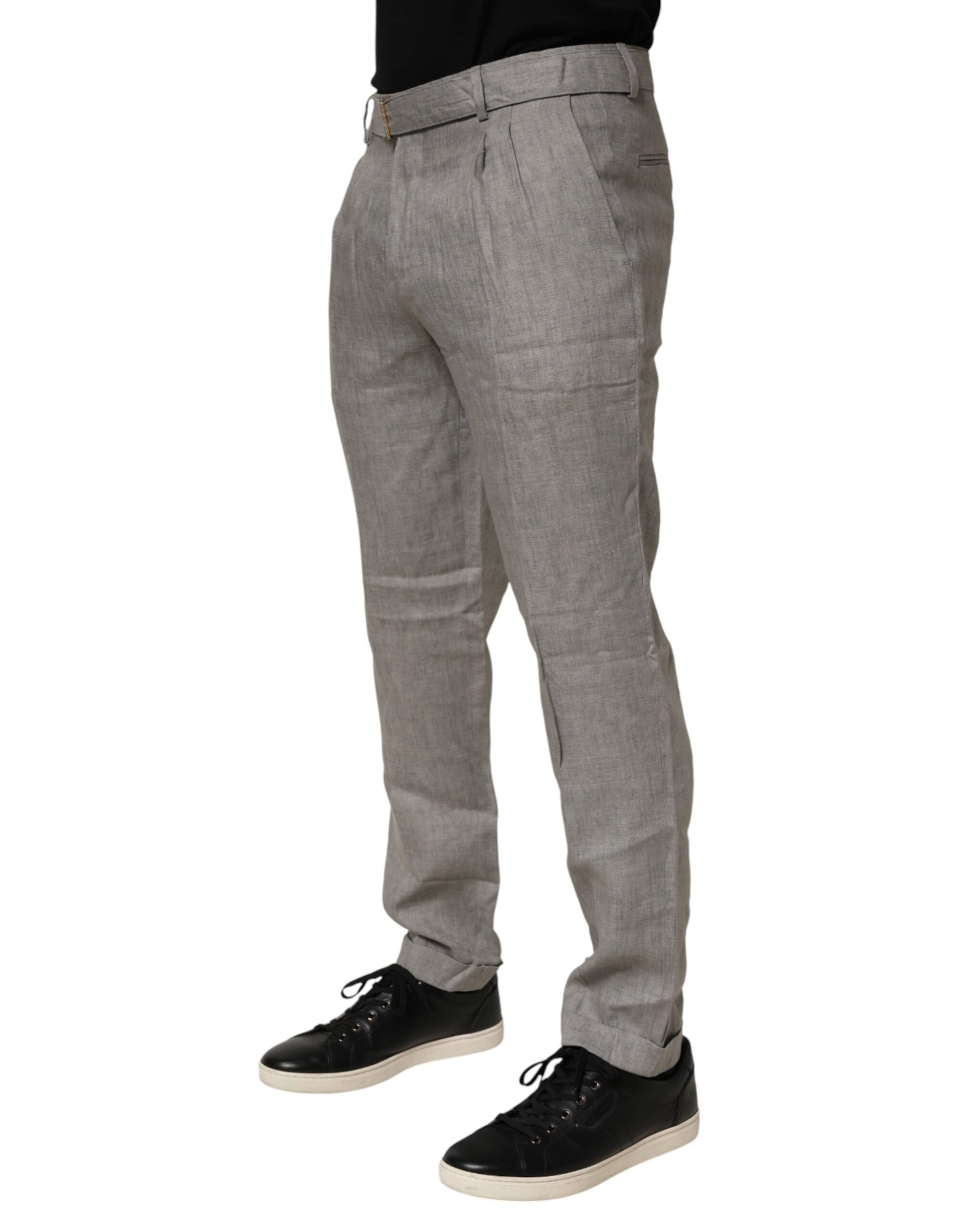 Pantalon Homme Skinny Habillé Gris Taille Moyenne Briglia 1949
