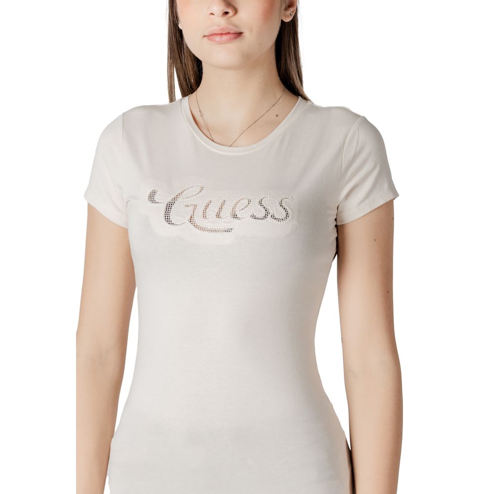 Guess Beige Cotton T-Shirt
