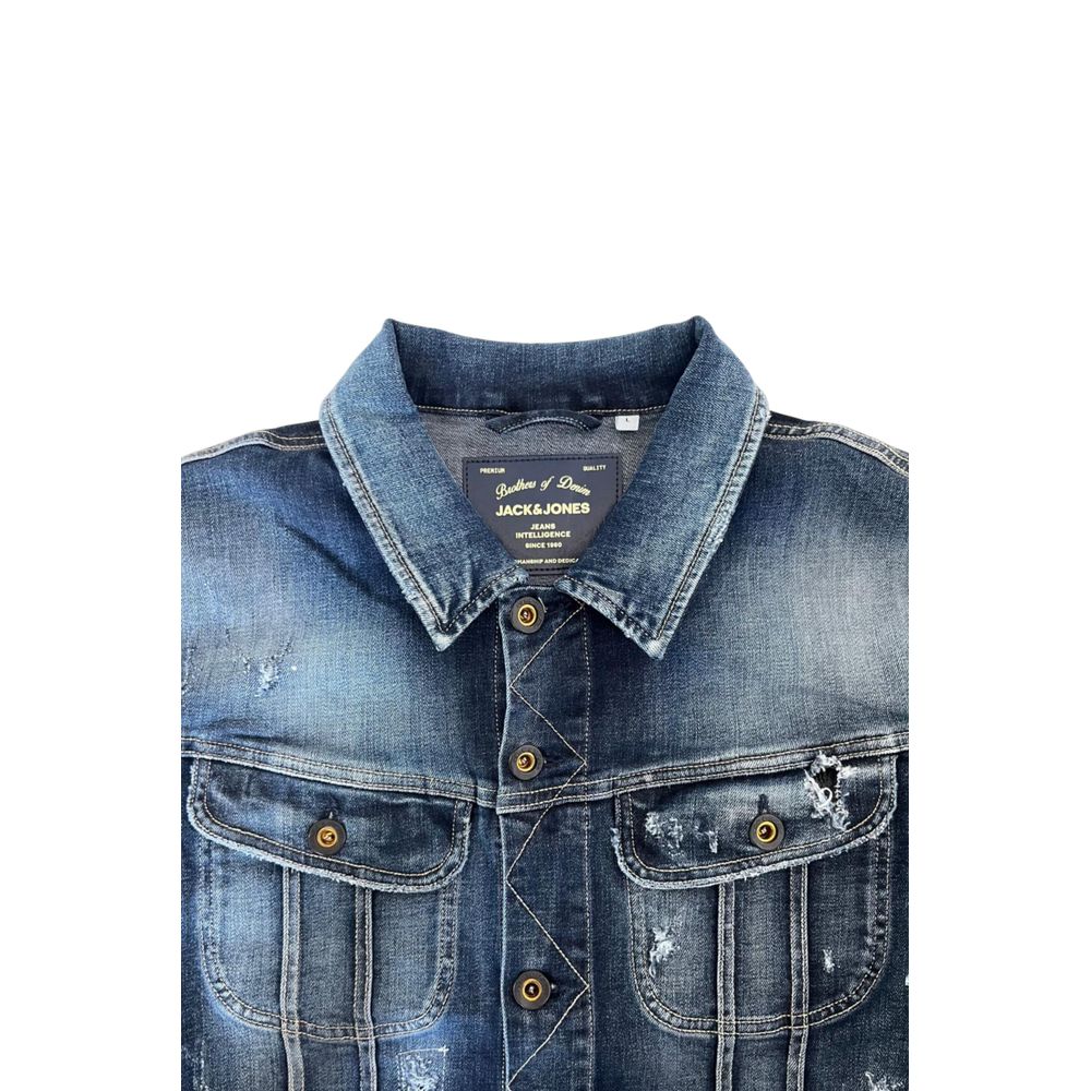 Veste en jean en coton bleu Jack & Jones pour homme