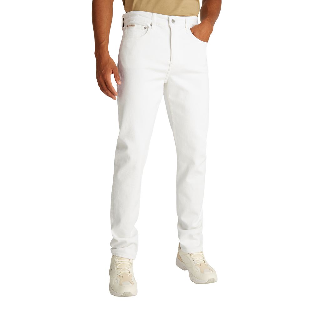 Jean skinny Calvin Klein Jeans en coton blanc