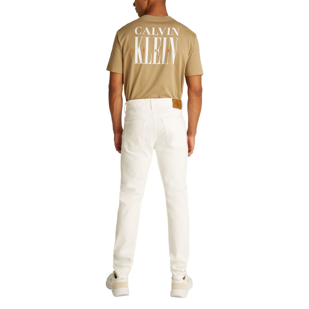 Jean skinny Calvin Klein Jeans en coton blanc
