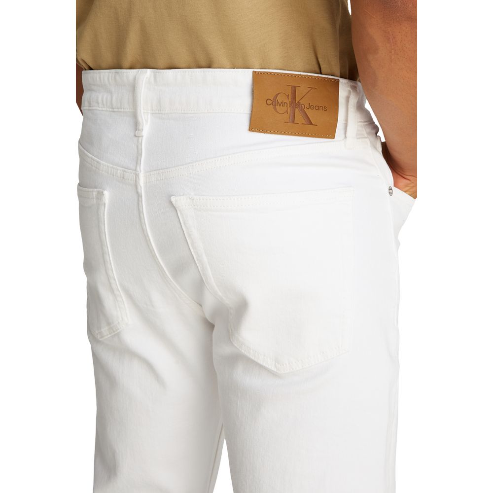 Jean skinny Calvin Klein Jeans en coton blanc