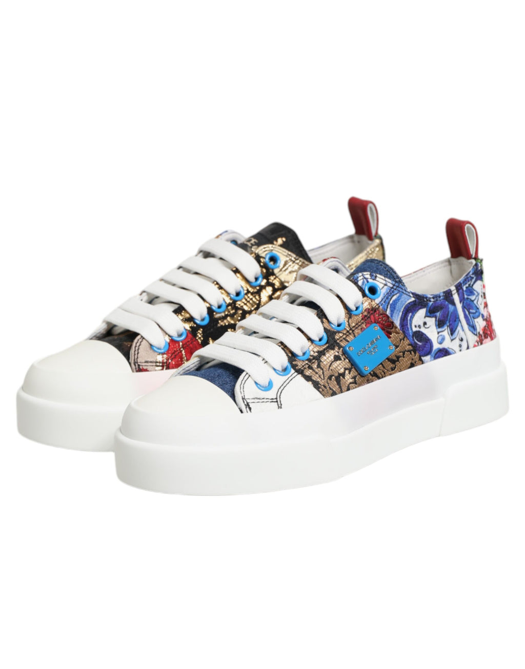 Chaussures Baskets Basses Dolce & Gabbana Patchwork Multicolore