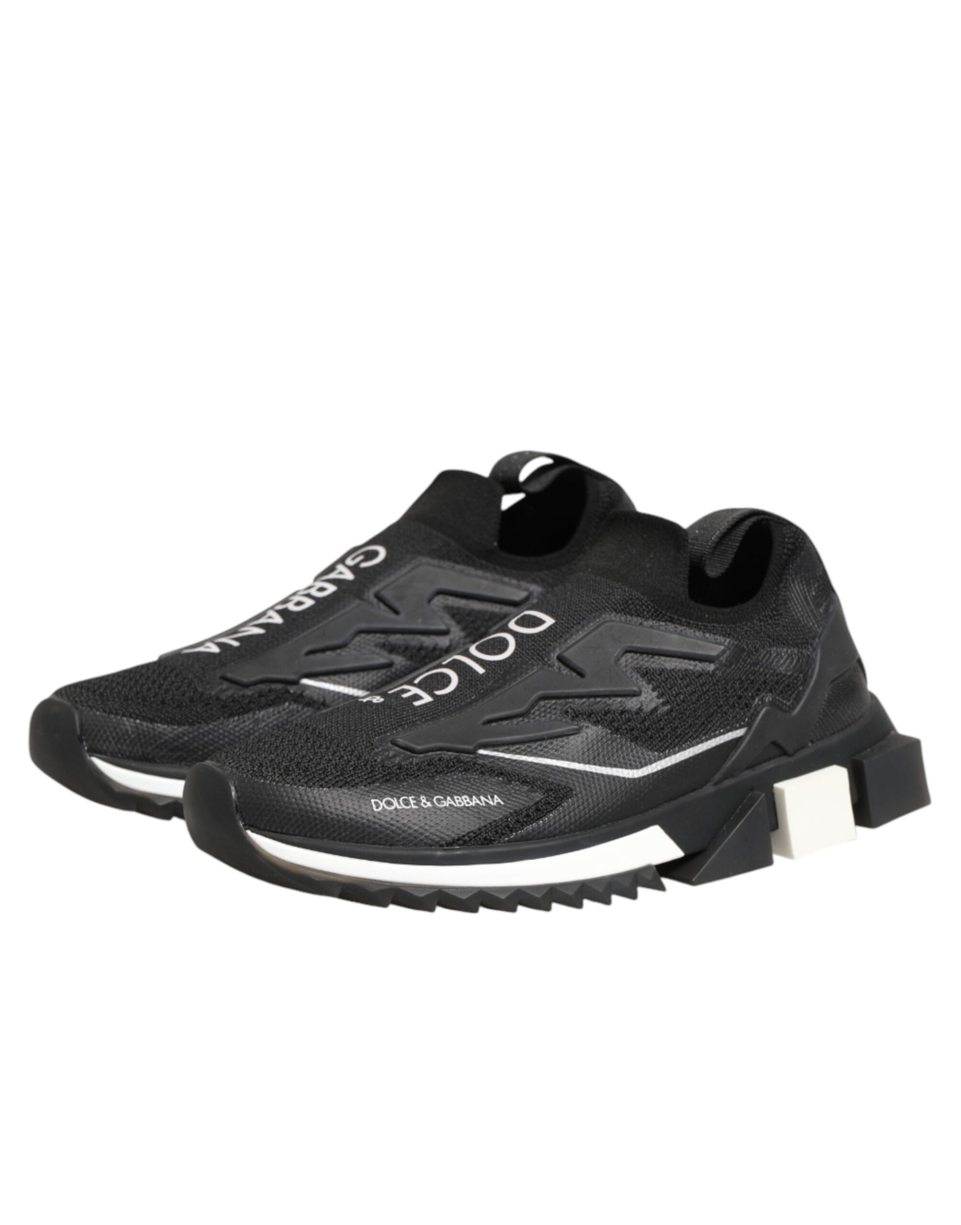 Dolce & Gabbana Black SORRENTO Sport Stretch Sneakers Shoes