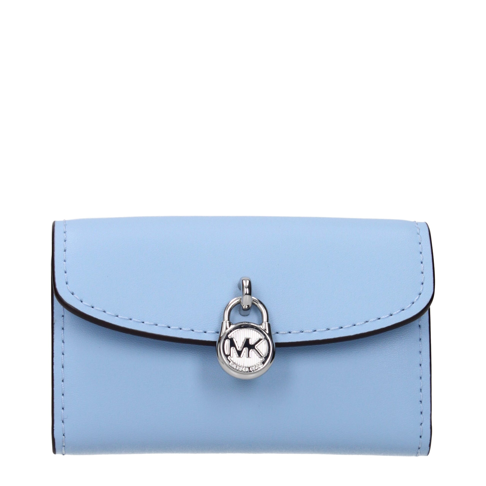 Portefeuille Michael Kors en cuir bleu clair