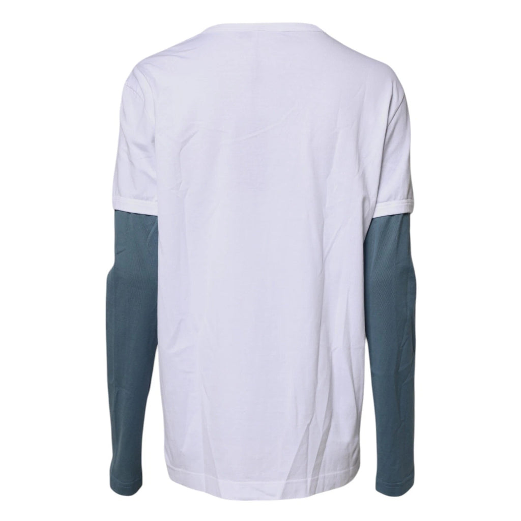 T-shirt Dolce & Gabbana en coton blanc à col rond et imprimé graphique