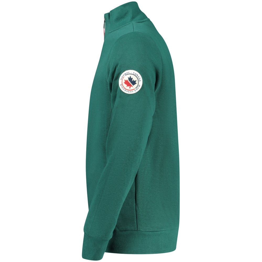 Norvège 1963 Sweat-shirt homme en coton vert Verde