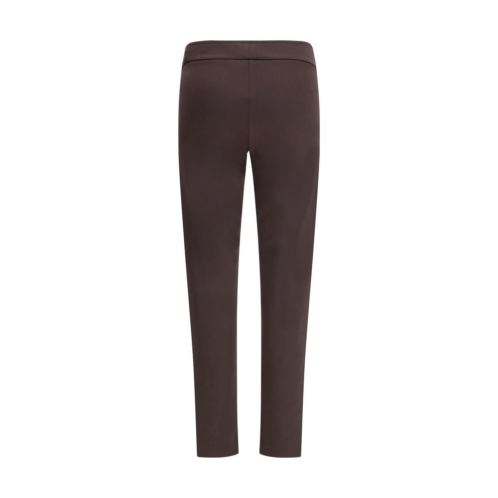 Pantalon décontracté en polyamide marron Avenue Montaigne