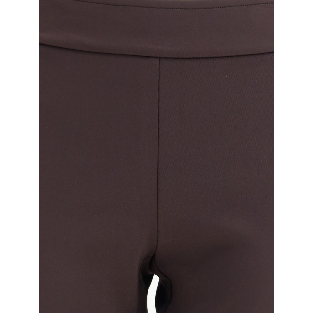 Pantalon décontracté en polyamide marron Avenue Montaigne