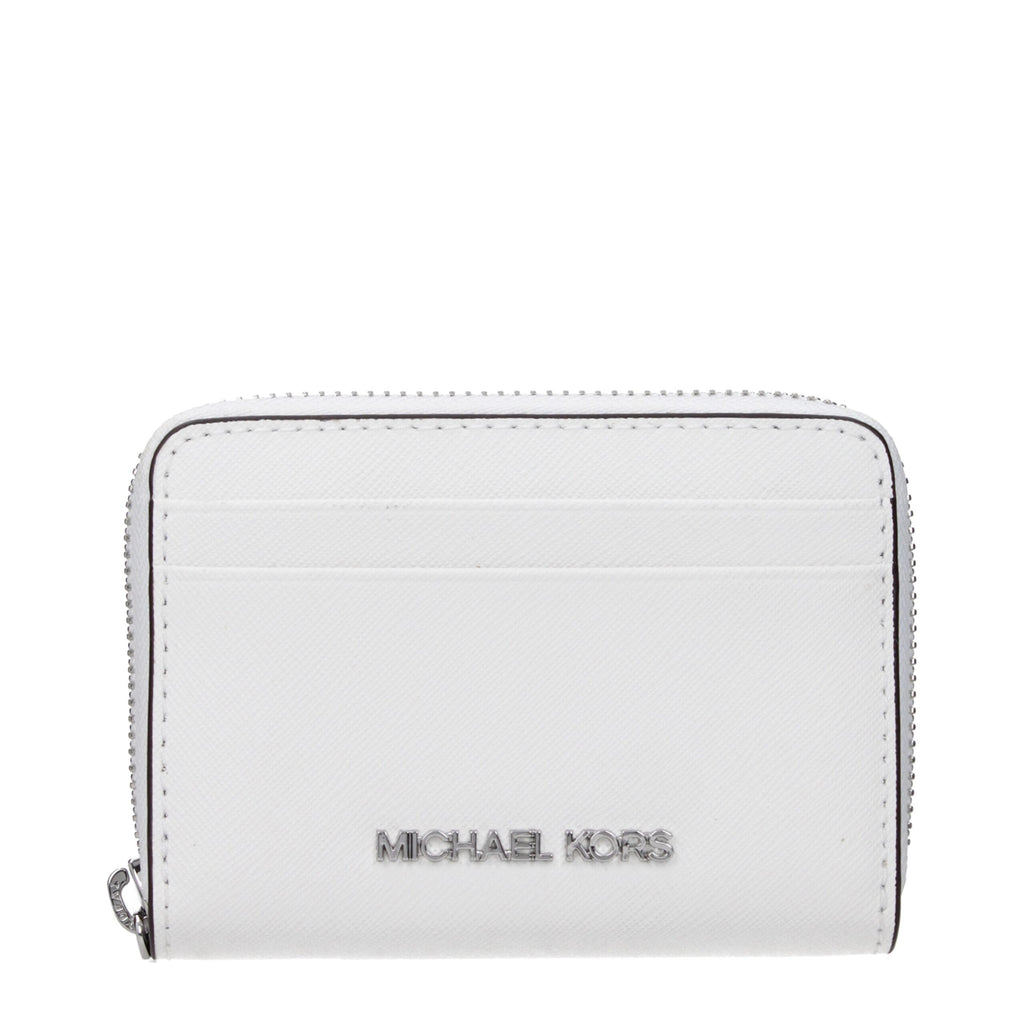 Porte-cartes Michael Kors en cuir blanc