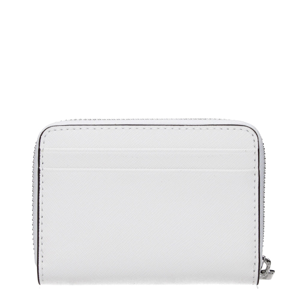 Porte-cartes Michael Kors en cuir blanc