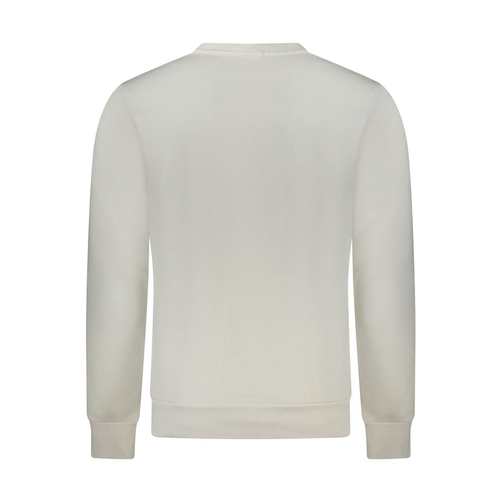Sweat-shirt en coton bleu fusil pour homme
