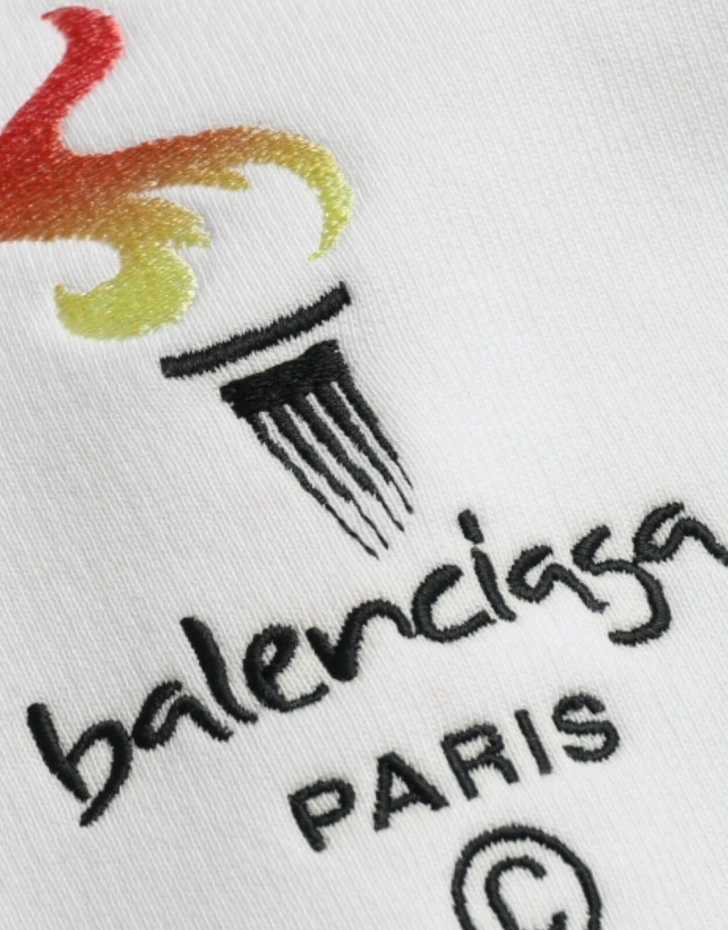 Pull à capuche oversize Balenciaga en coton blanc
