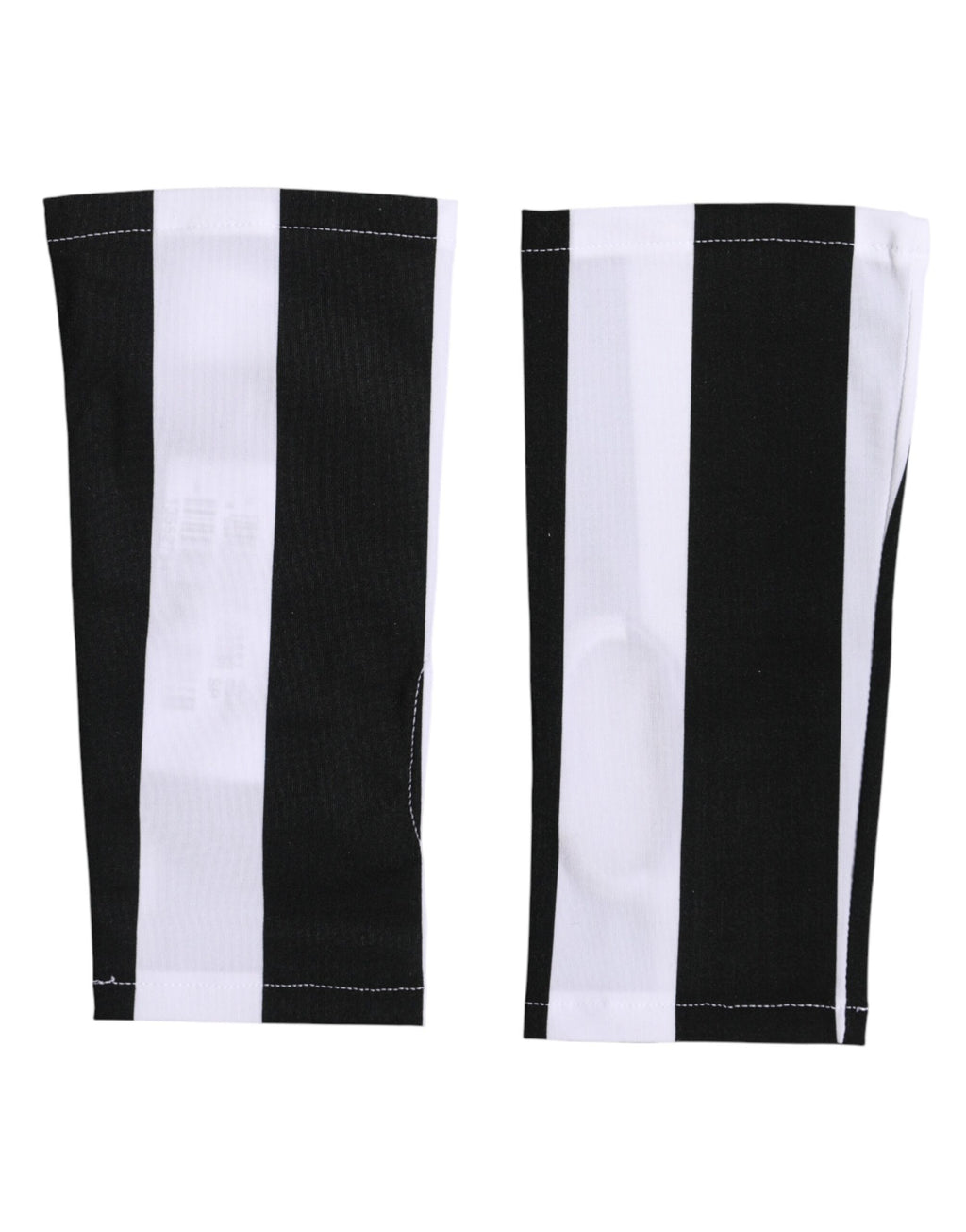 Gants courts sans doigts Dolce & Gabbana en nylon noir et blanc