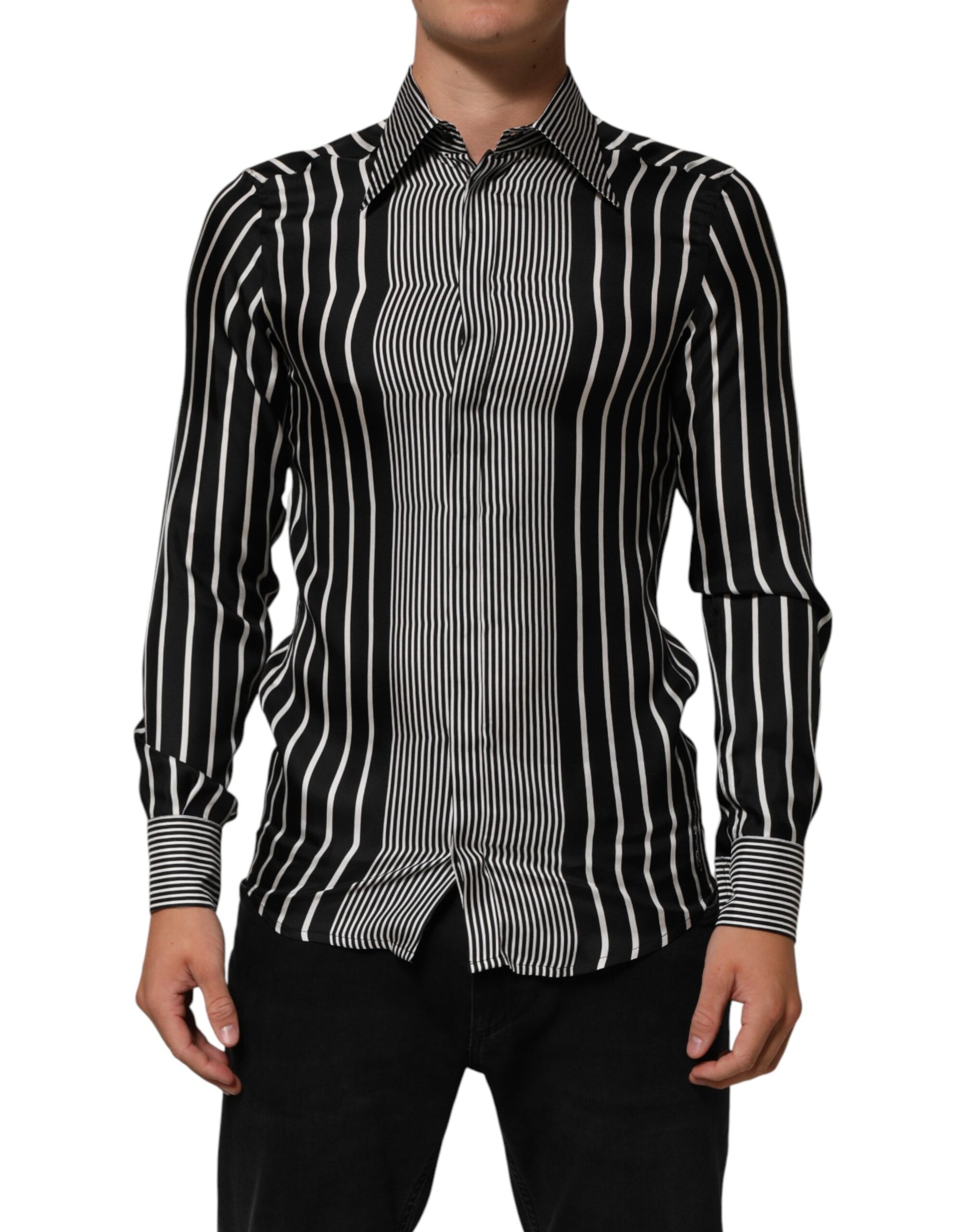 Chemise Habillée Homme MARTINI à Rayures Noires et Blanches Dolce & Gabbana