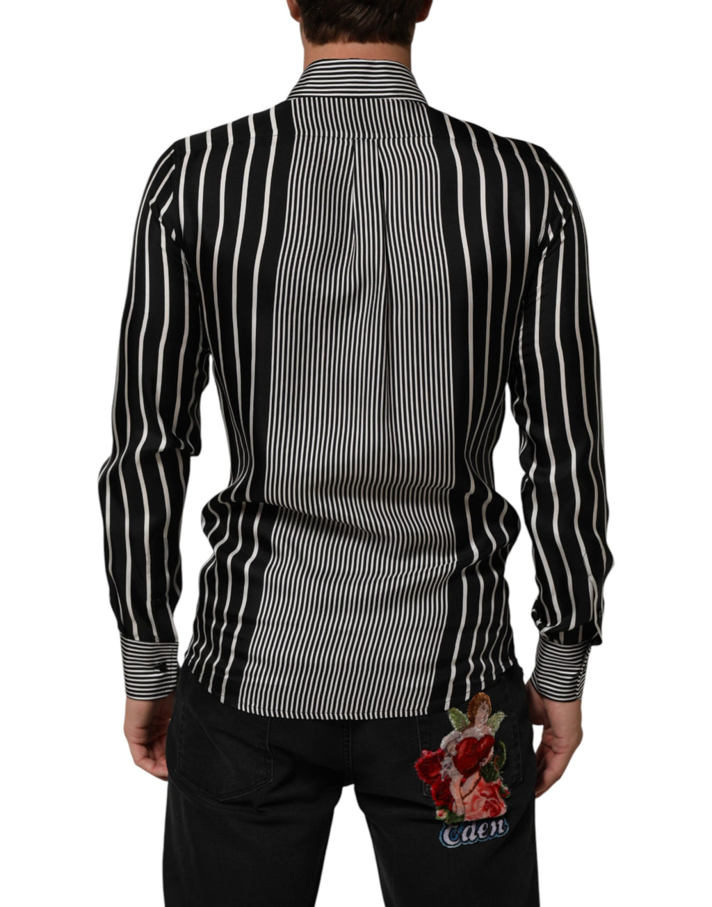 Chemise Habillée Homme MARTINI à Rayures Noires et Blanches Dolce & Gabbana