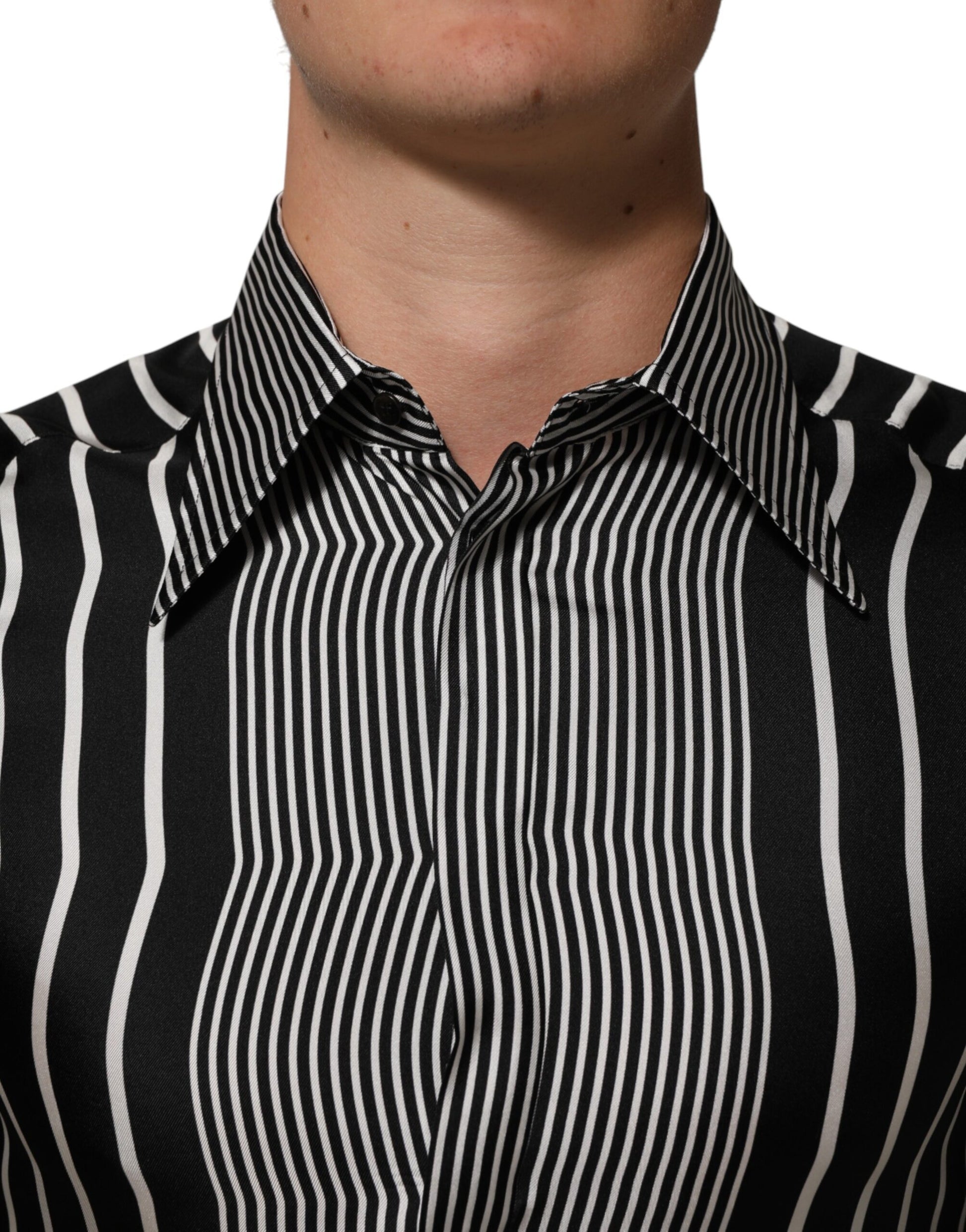 Chemise Habillée Homme MARTINI à Rayures Noires et Blanches Dolce & Gabbana