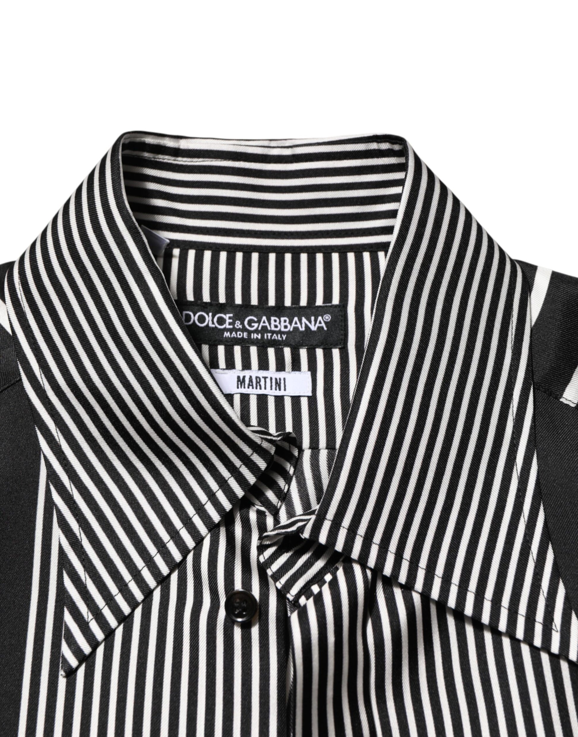 Chemise Habillée Homme MARTINI à Rayures Noires et Blanches Dolce & Gabbana