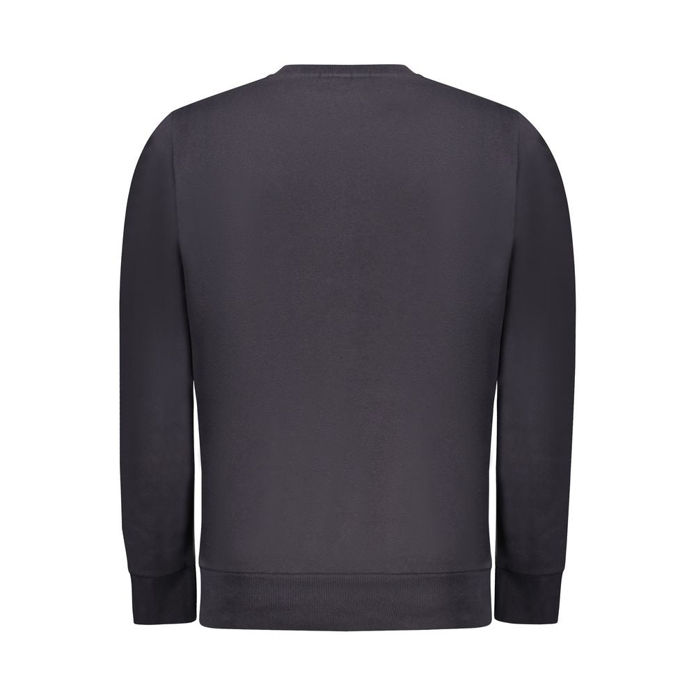 Sweat-shirt en coton bleu fusil pour homme