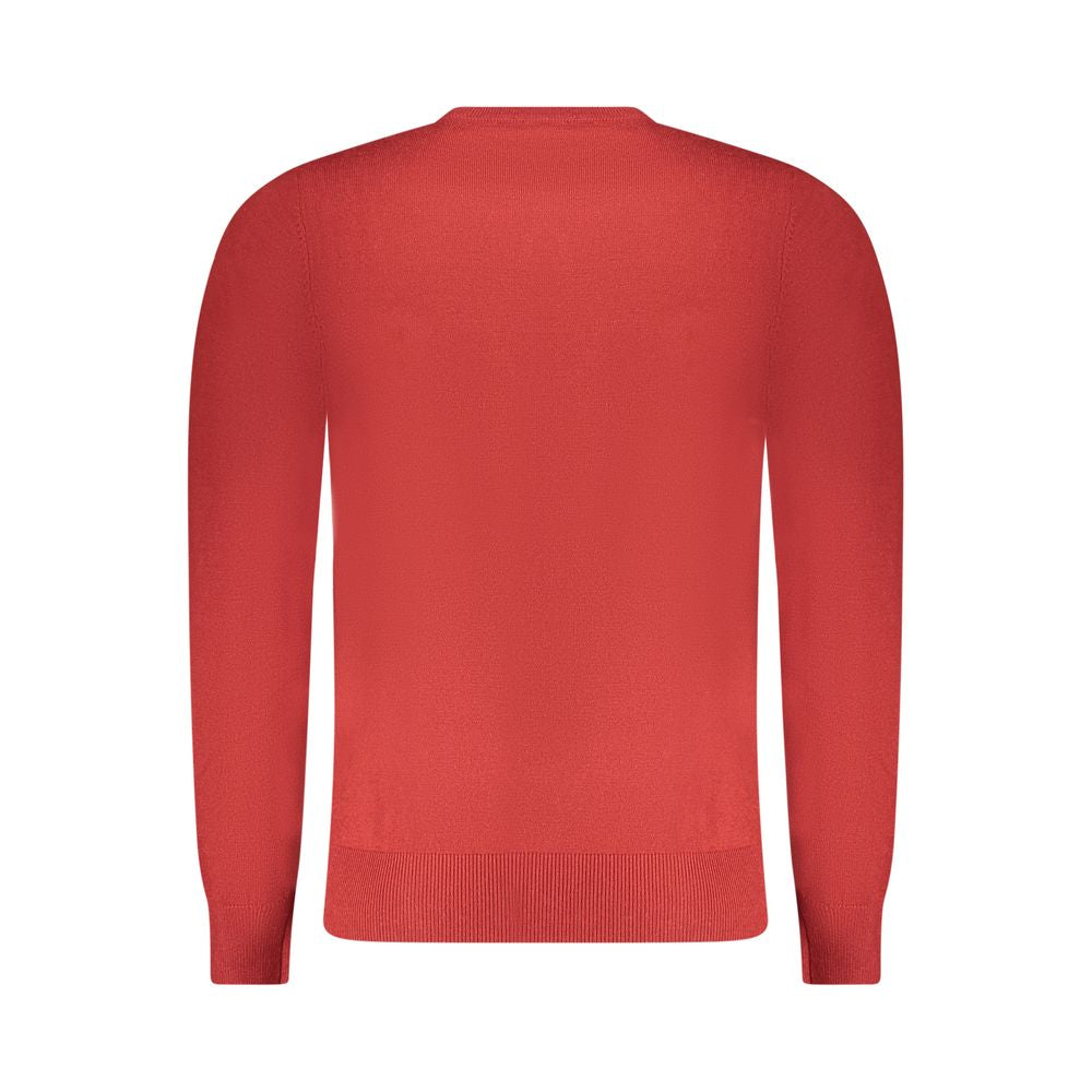 Chandail rouge en laine pour hommes, modèle Rifle