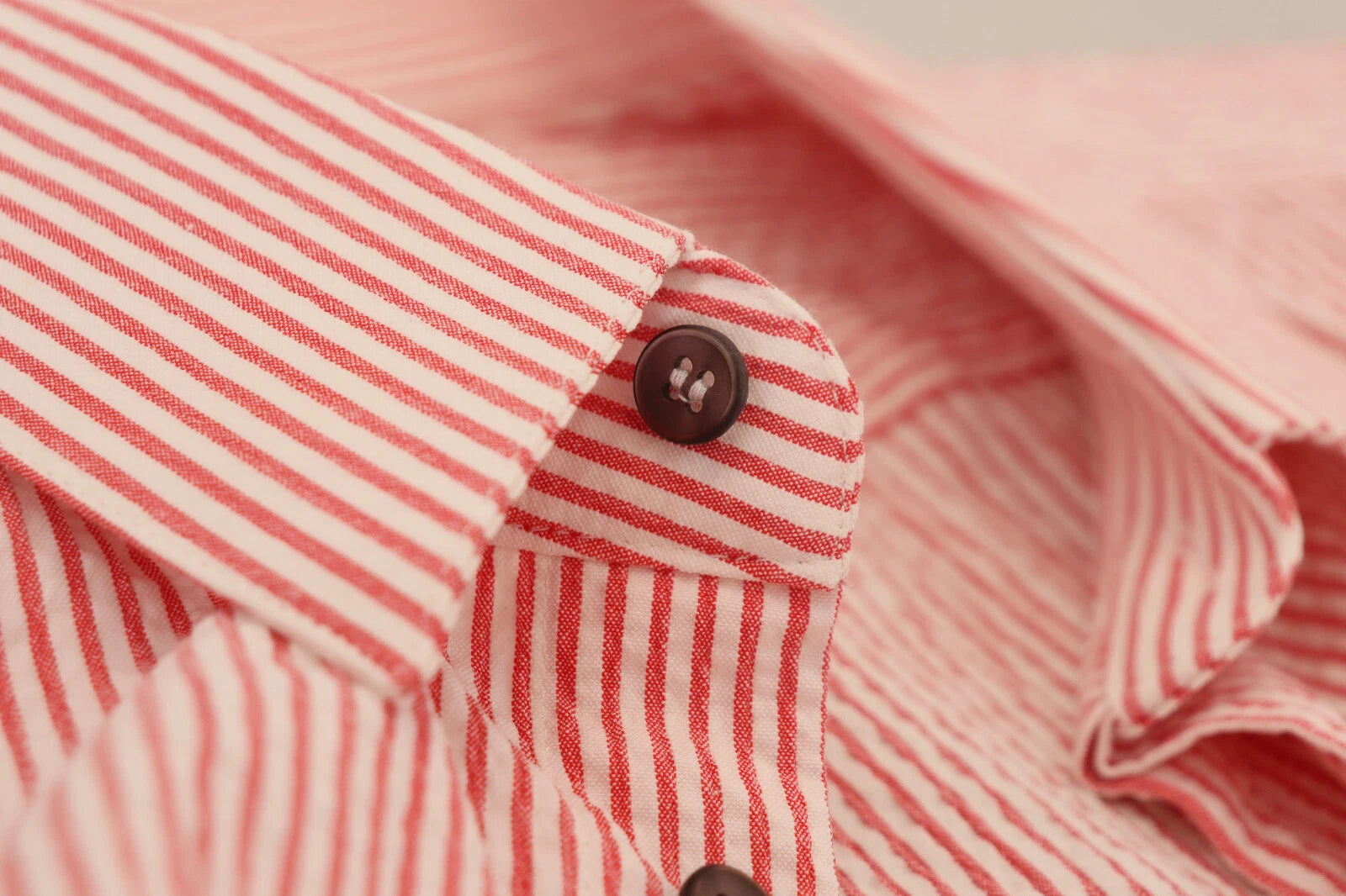 Chemise à manches courtes en coton rayée rouge et blanc Dolce & Gabbana