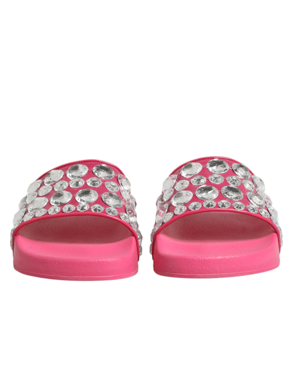 Dolce & Gabbana Sandales à Enfiler Roses à Cristaux Chaussures de Plage
