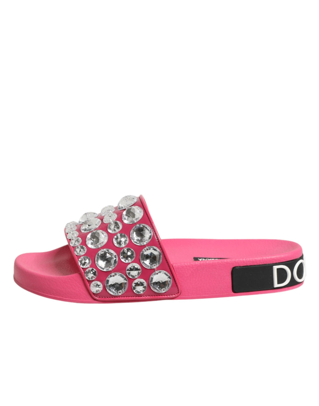 Dolce & Gabbana Sandales à Enfiler Roses à Cristaux Chaussures de Plage
