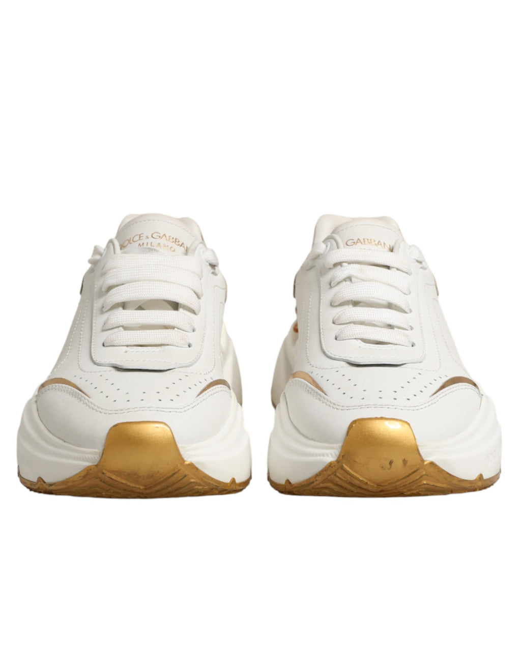 Baskets basses Dolce & Gabbana Daymaster en or blanc