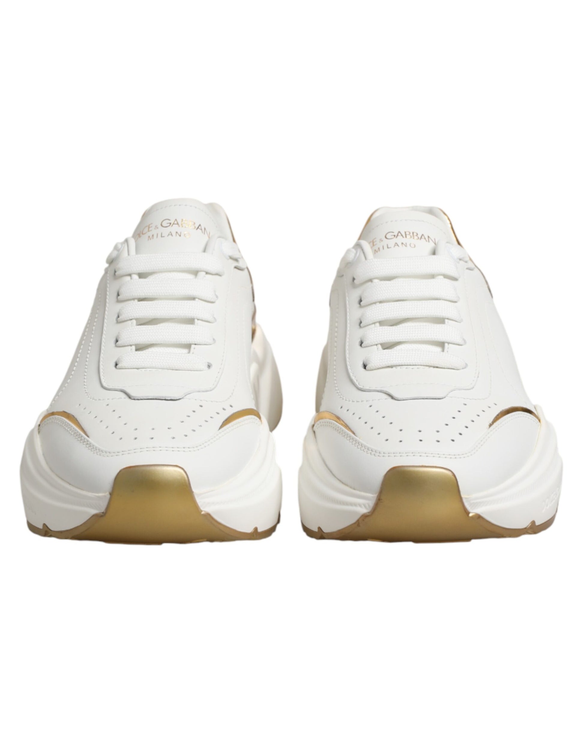 Baskets basses Dolce & Gabbana Daymaster en or blanc