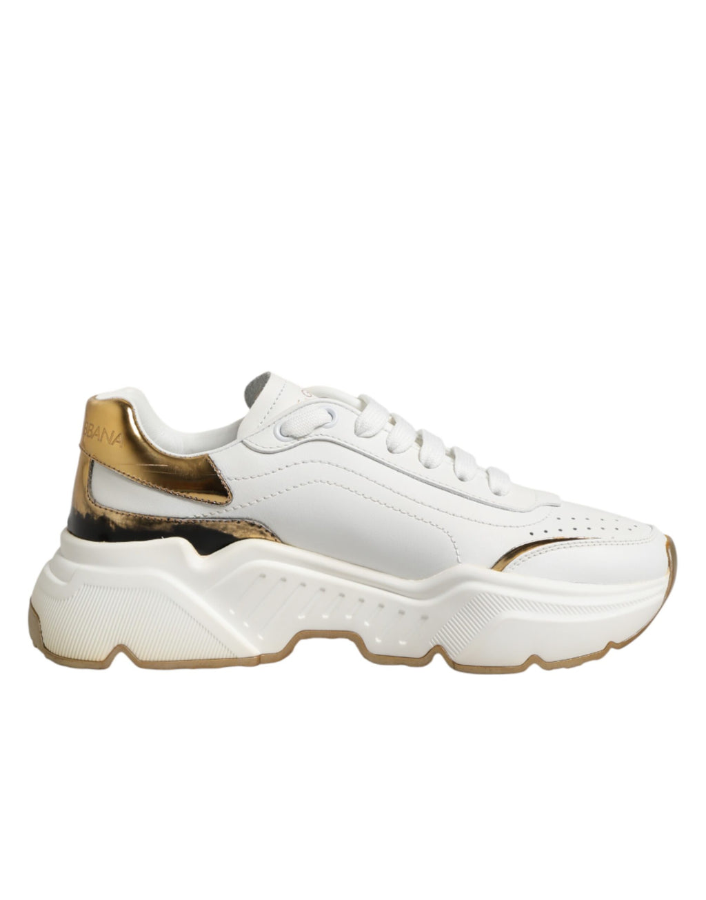 Baskets basses Dolce & Gabbana Daymaster en or blanc