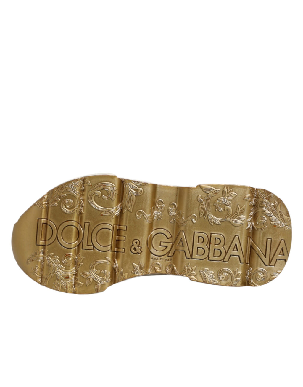 Baskets basses Dolce & Gabbana Daymaster en or blanc