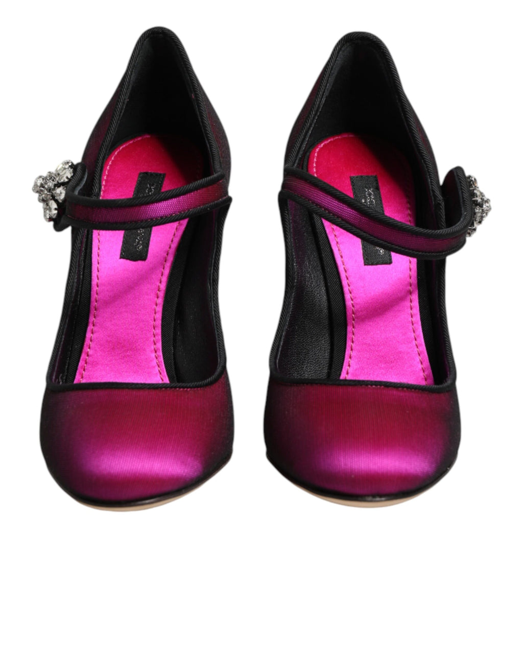 Chaussures à talons hauts compensés Dolce & Gabbana roses ornées de pierreries