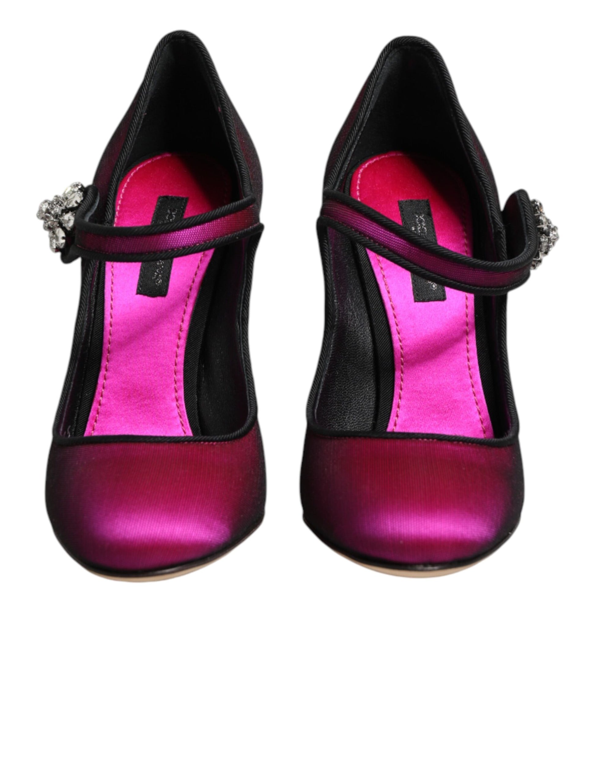 Chaussures à talons hauts compensés Dolce & Gabbana roses ornées de pierreries