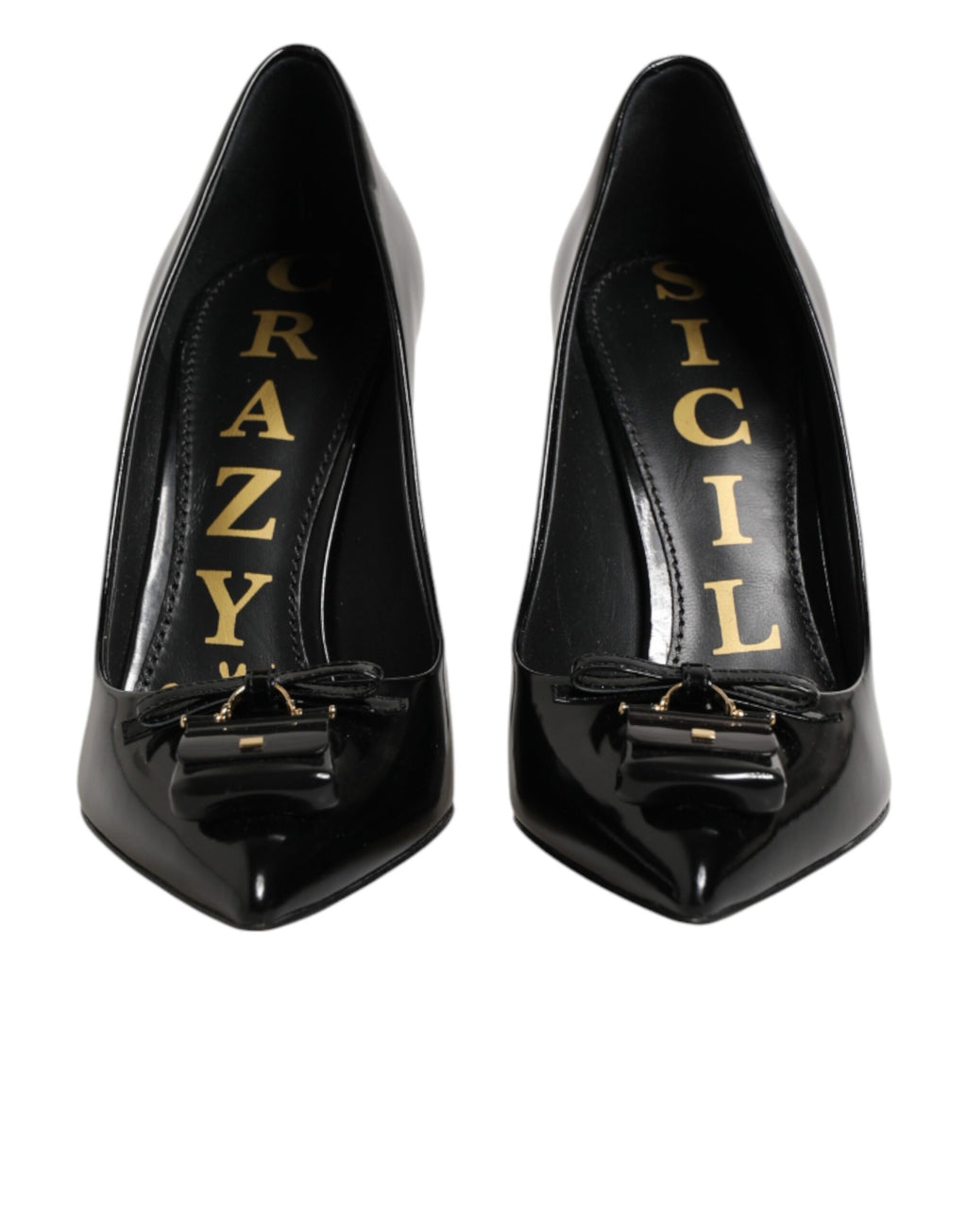 Chaussures à talons escarpins Dolce & Gabbana noirs ornés de bijoux