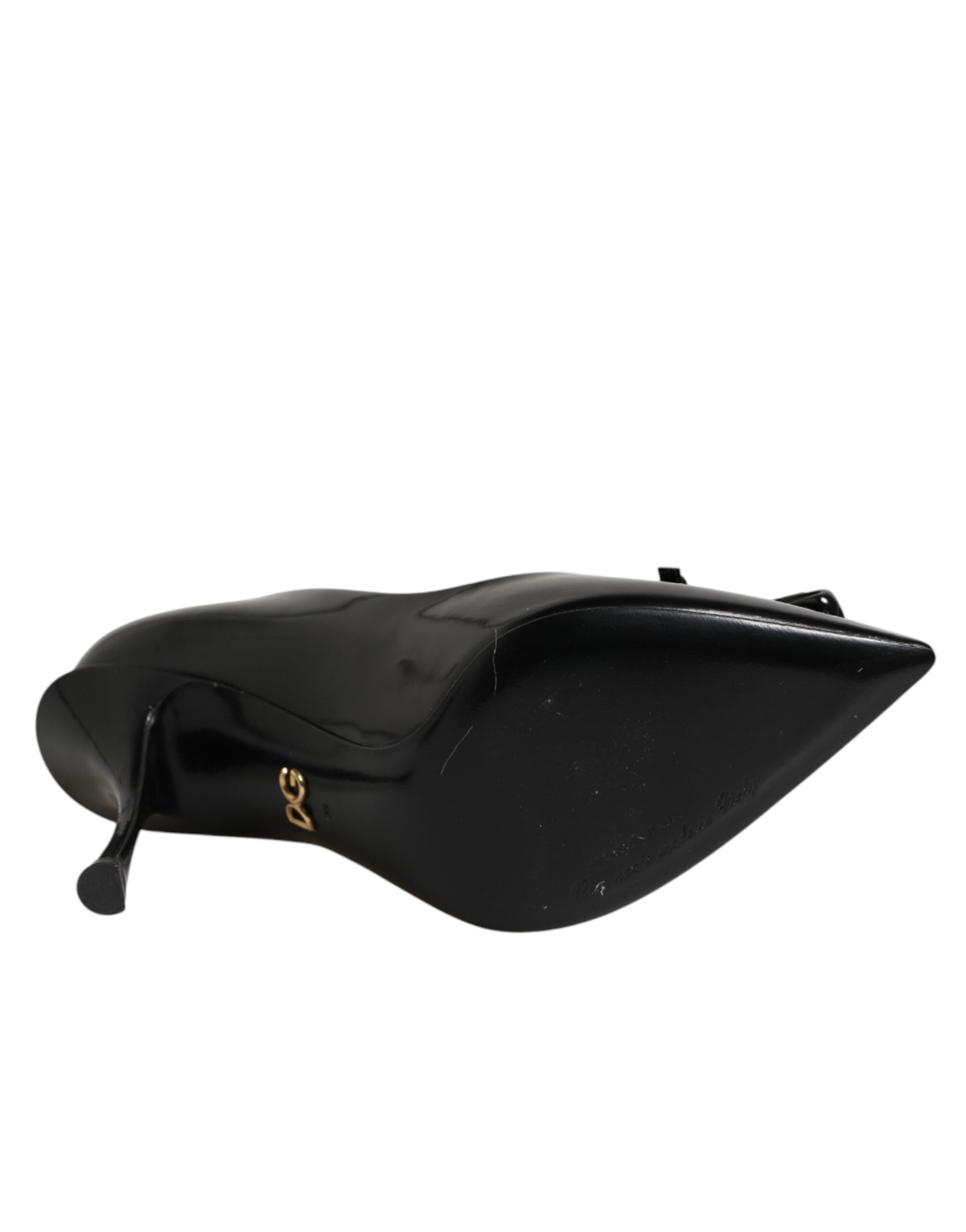 Chaussures à talons escarpins Dolce & Gabbana noirs ornés de bijoux