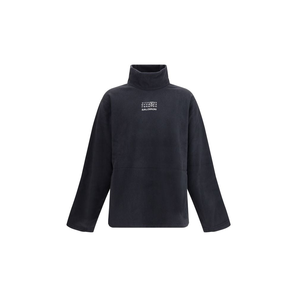 MM6 Black Polyester Sweatshirt